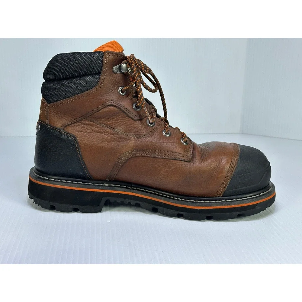 Herman Survivors Mens Brown Leather Steel Toe Work Boots ASTM F2413-18 10.5